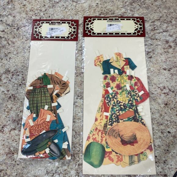 Vintage Ava Gardner and Dorothy Lamour paper doll sets by Shackman Collections - Picture 2 of 2